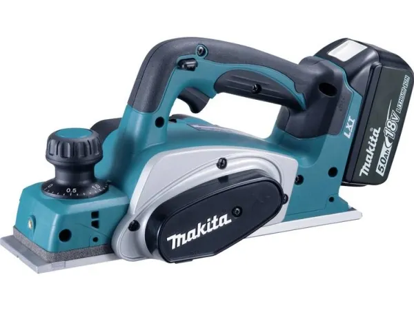Makita LXT DKP180RTJ - Høvl - ledningfri - 82 mm - 2 batterier, inkluderet oplader - 18 / 36 V