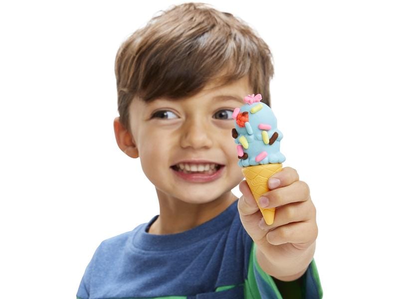 Play-Doh Knetspielzeug Peppa`s Ice Cream Playset Peppas Eiscreme-Spielset mit 5 Knetdosen