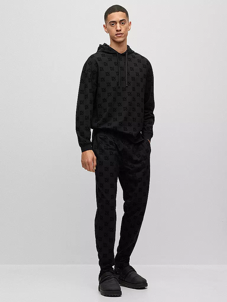 HUGO Loungewear Kapuzensweater - Hoodie schwarz