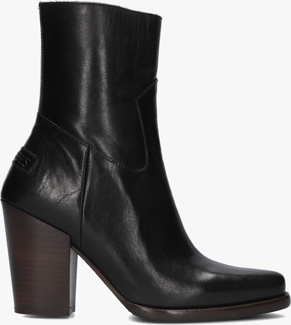 SHABBIES zwarte shabbies enkellaarsjes loju bootie