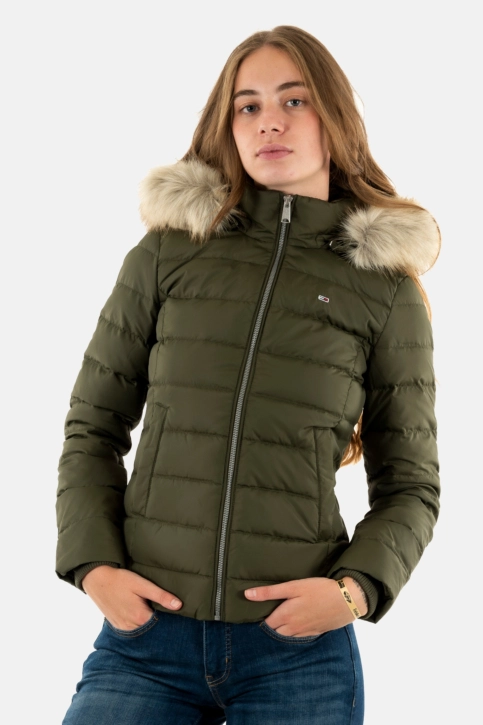 Doudounes tommy jeans basic m12 fatigue green