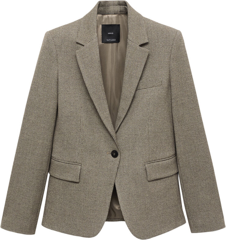 MANGO BLAZER. -- NAMSOS Brown