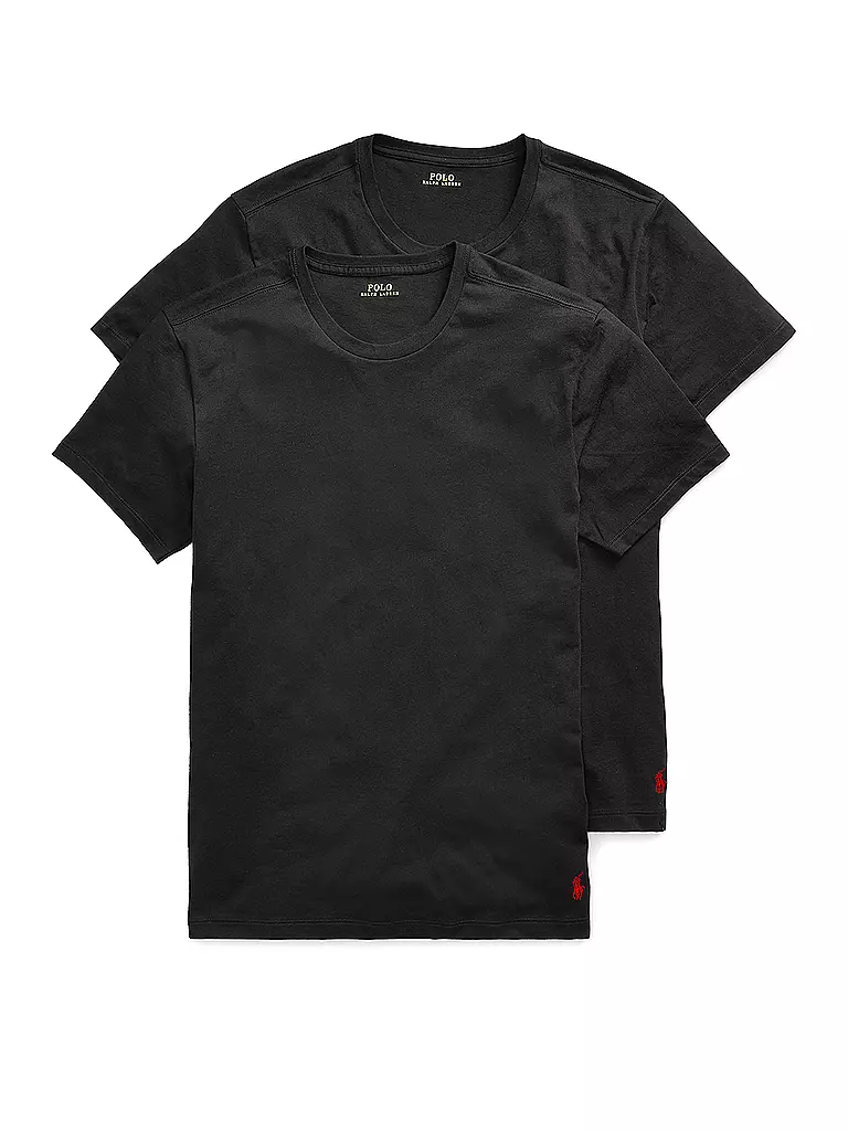 POLO RALPH LAUREN Pyjama Shirt 2er Pkg schwarz schwarz
