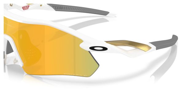 Lunettes Oakley Radar Plate - Polished White / Prizm 24K Polarized / Ref : OO9495-0536