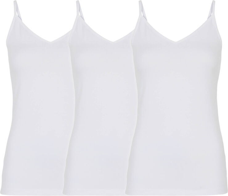Decoy DECOY singlet, 3-pack GOTS Hvid