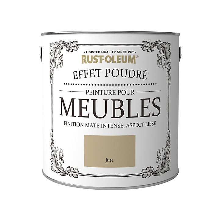 Peinture pour meubles Rust-Oleum jute effet poudré mat intense 2,5L