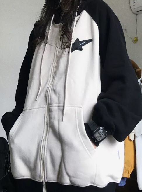 Dreamkura - Star Raglan Zip Hoodie