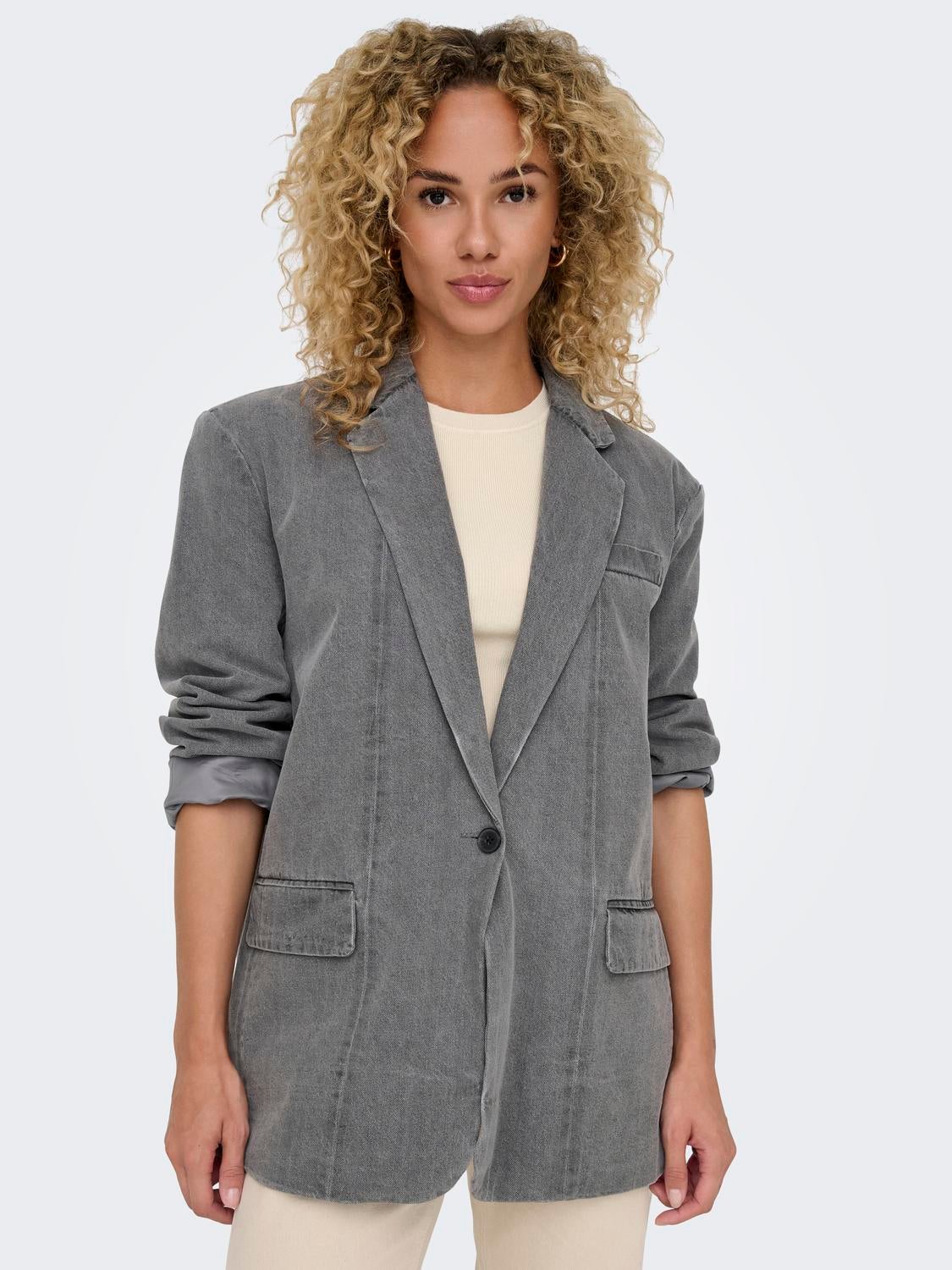 ONLCORY Blazer Medium Grey Denim