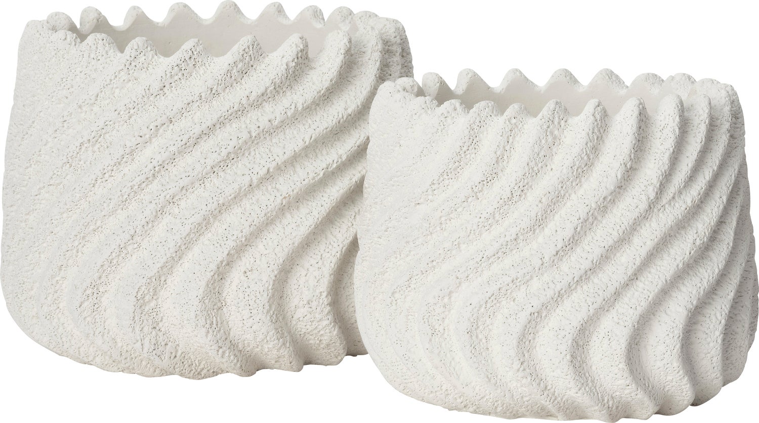 Intratuin bloempot Trace wit D 17 H 13,5 cm