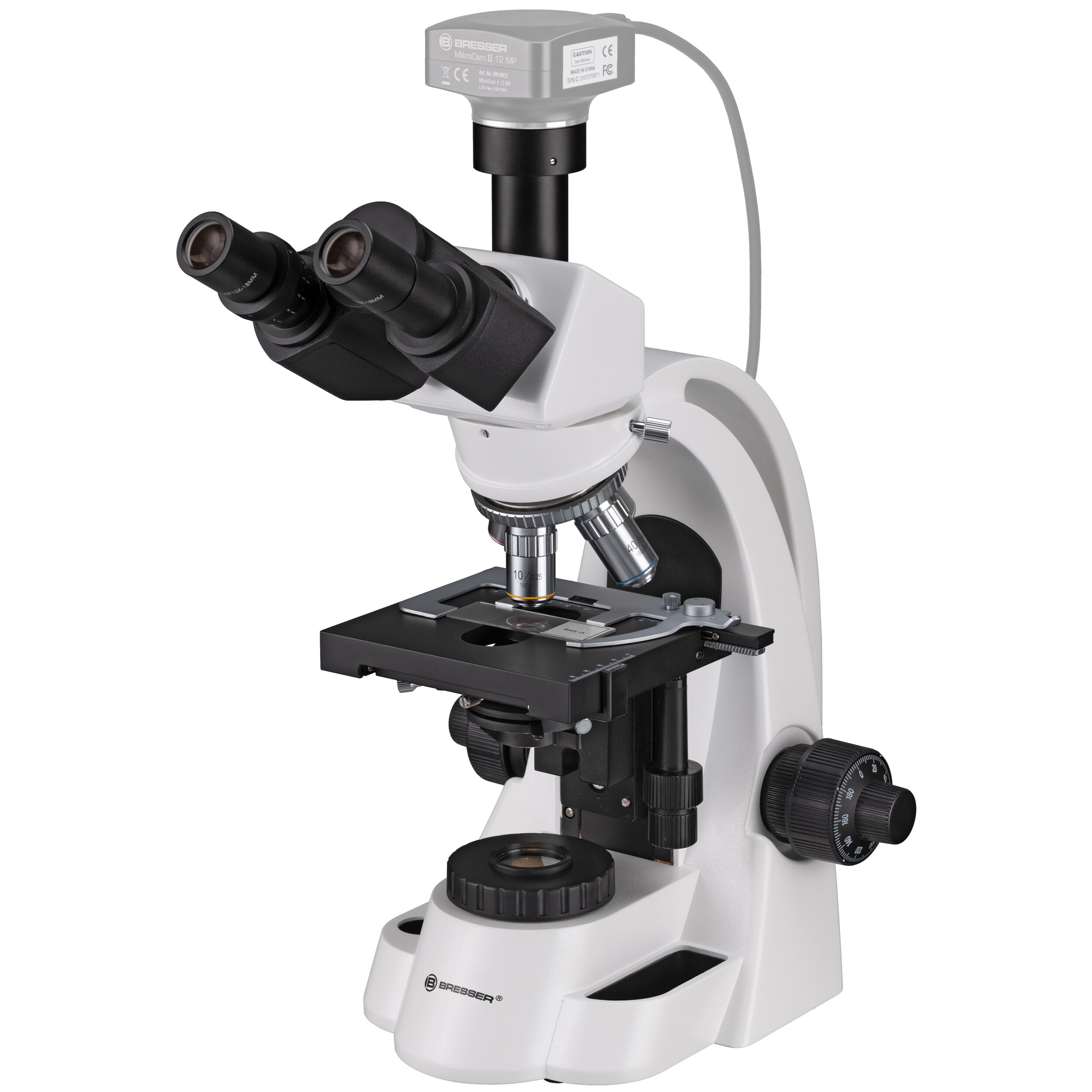 BRESSER Bioscience 40-1000x Trinokulares Mikroskop