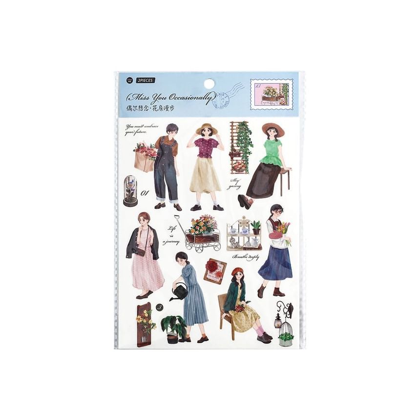 Milena - Cartoon Girl Sticker (Diverse ontwerpen) / Set