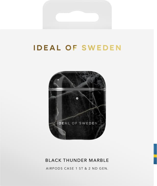 iDeal of Sweden AirPods 1/2 etui (black thunder marble)