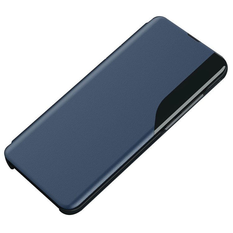 Samsung Galaxy S25  Plus Leder Hülle Small Window View Flip Case - Dunkelblau