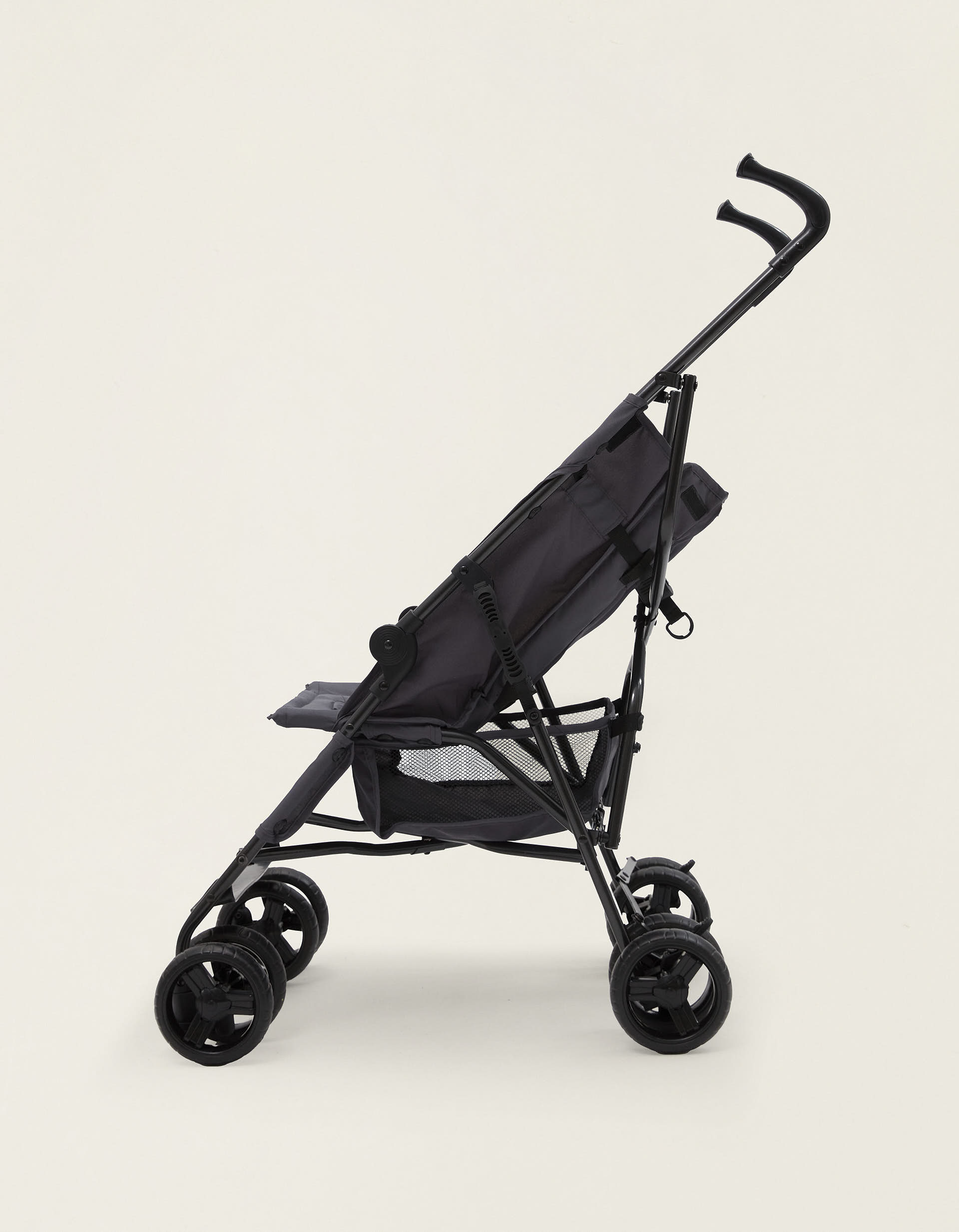 Carrinho Bengala ZY Safe Road Plus, Cinza/Bege