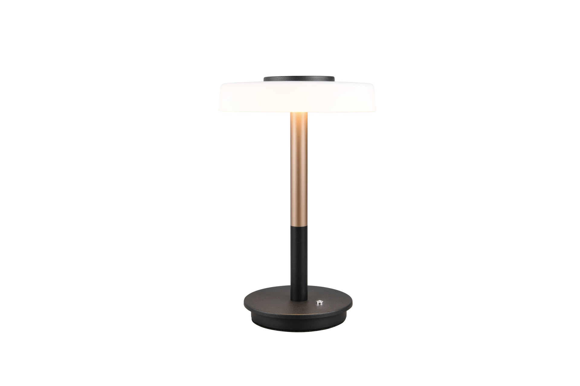 TRIO LED Tischlampe CELESTE 33 cm coffee /weiß