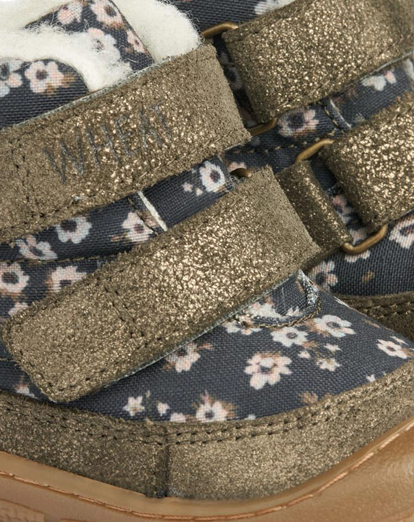 Klett-Lauflernboots DOWI TEX FLOWERS gefüttert in black