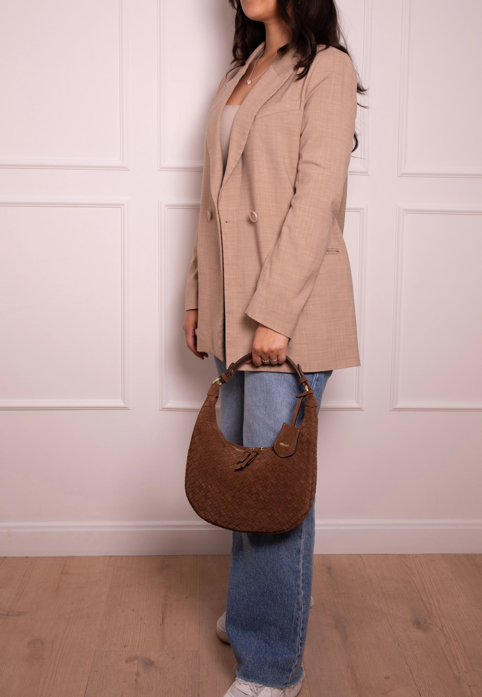 Hobo NANA mini Leather Suede woven Standard
