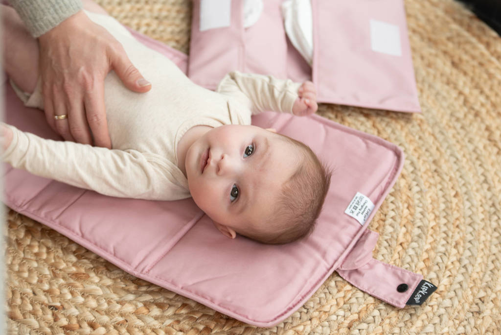 Napper verschoonmatje roze