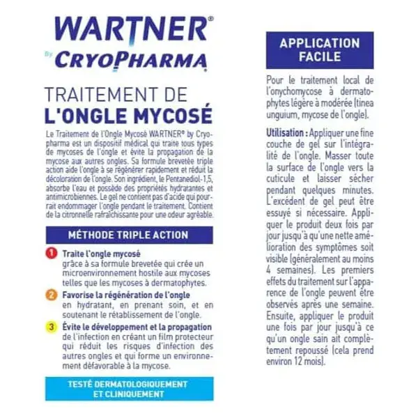 Tratamento e regeneração de unhas com fungos da Wartner by Cryopharma