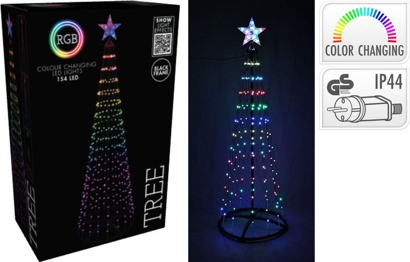 Boom zwart regenboog met 178led
