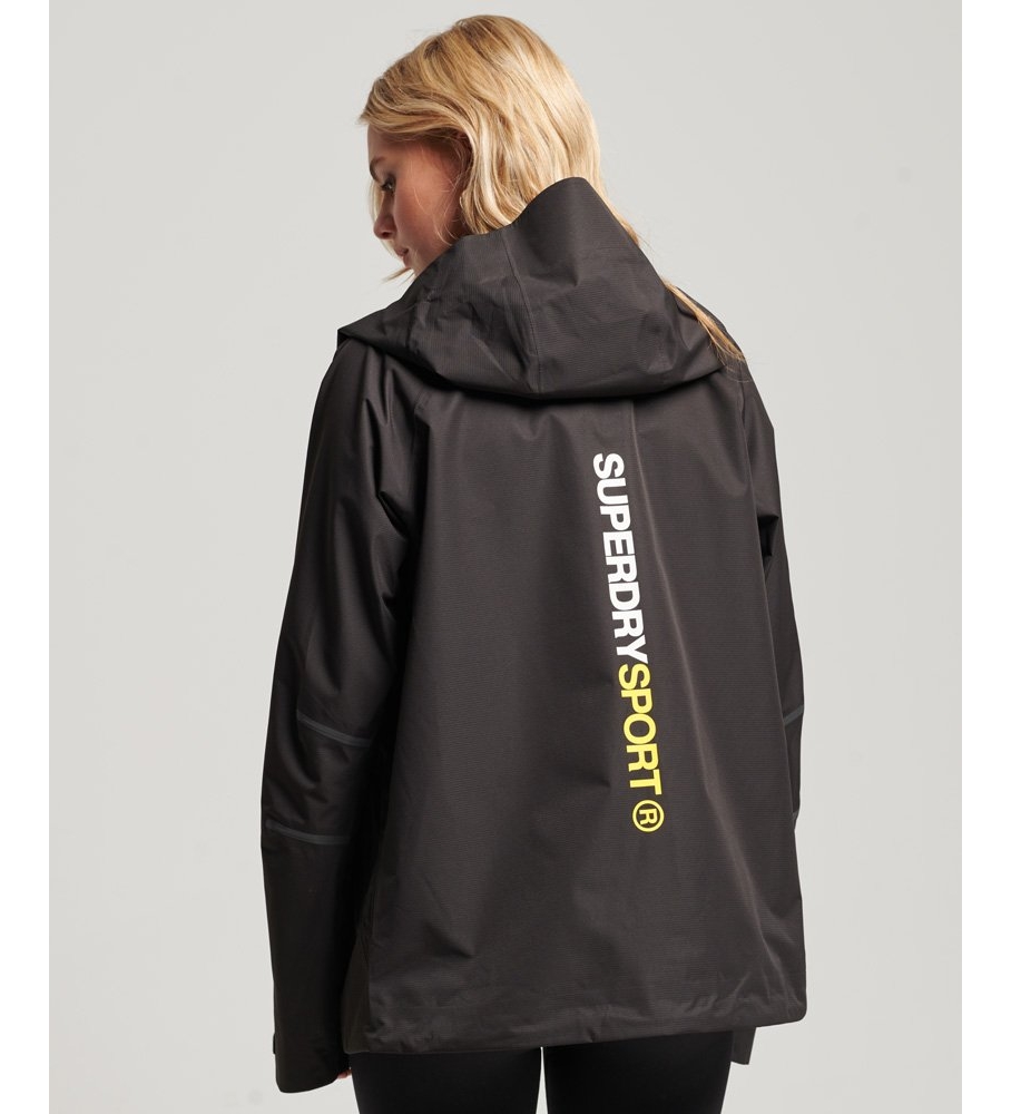 Jaqueta impermeável Superdry, preta