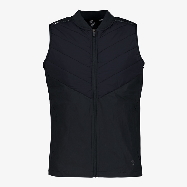 Osaga heren hardloop bodywarmer zwart