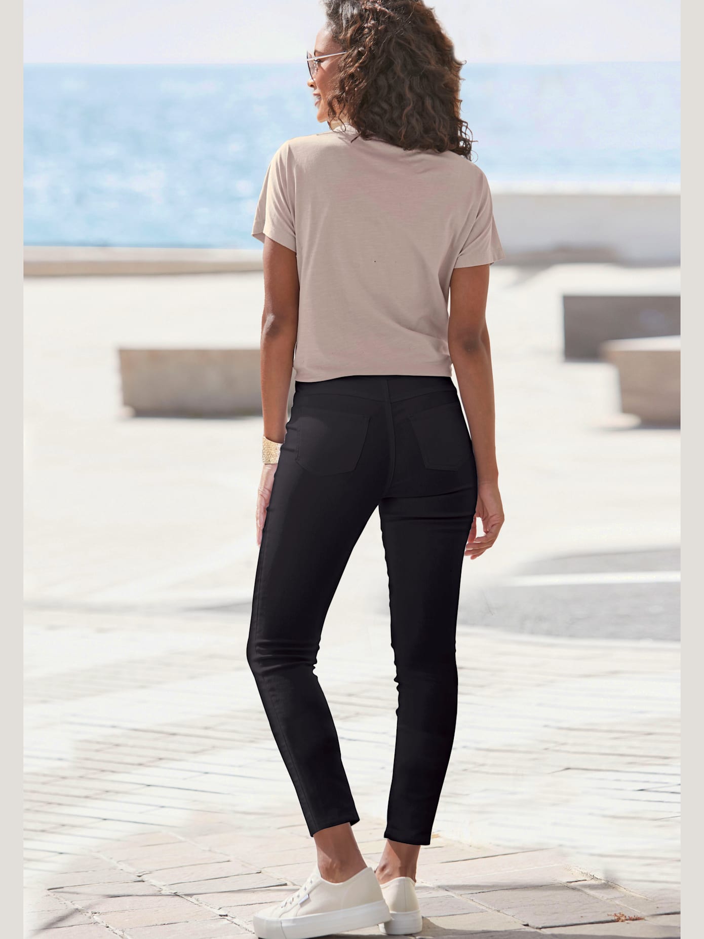 Jegging détails zippés devant