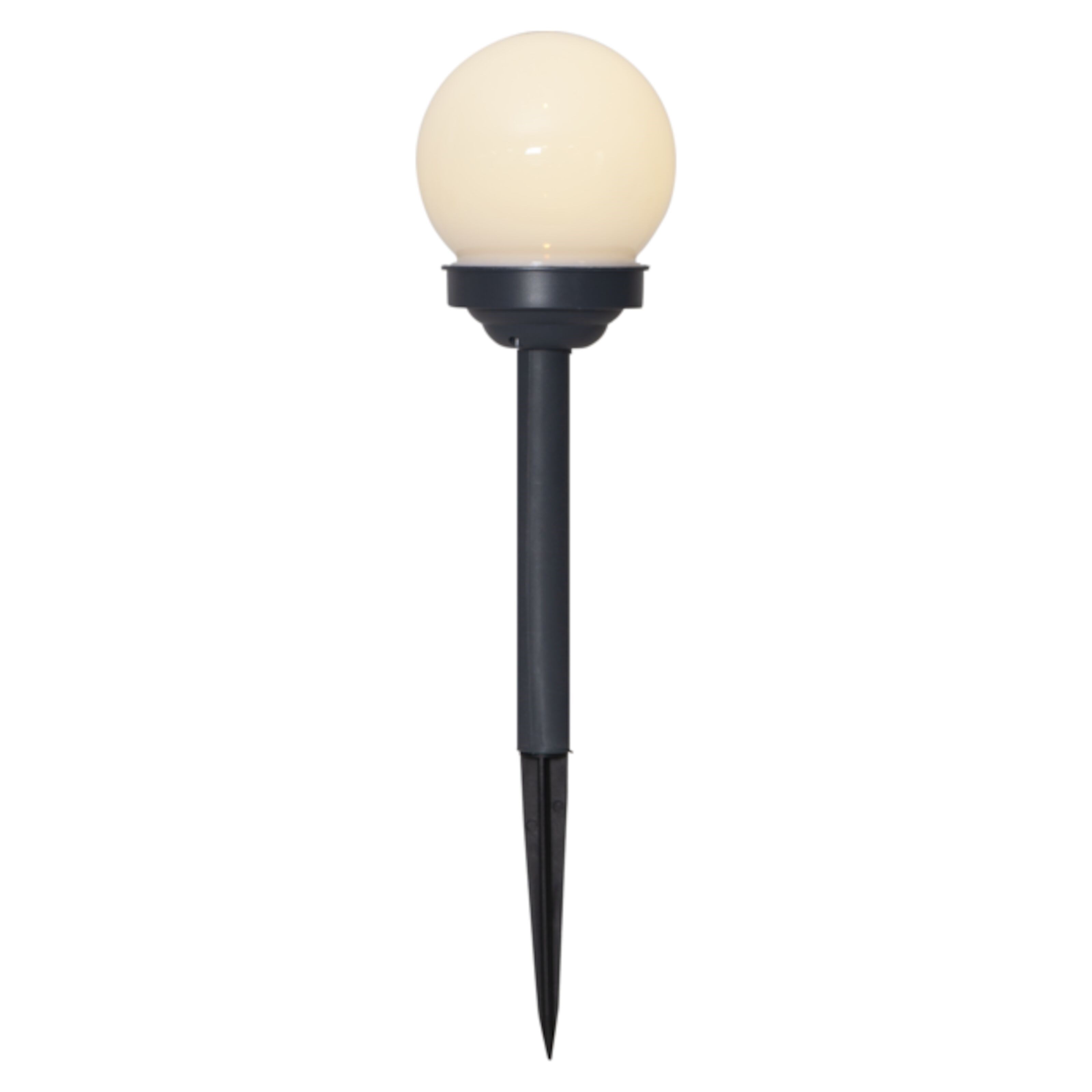 Solcelledrevet LED-lampe Ø10 cm 4-pk.
