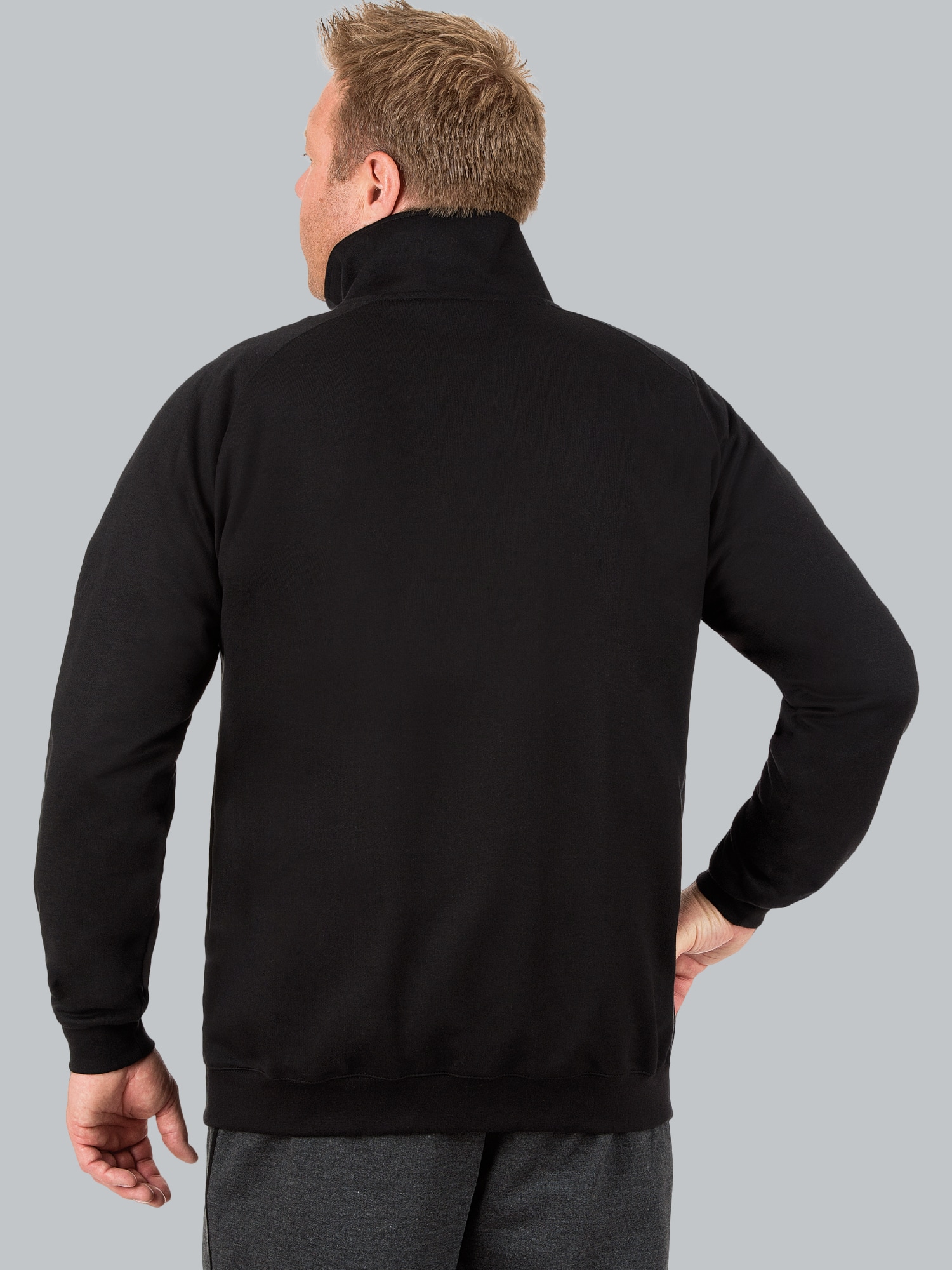 Raglanjacke aus Sweat-Qualität Schwarz