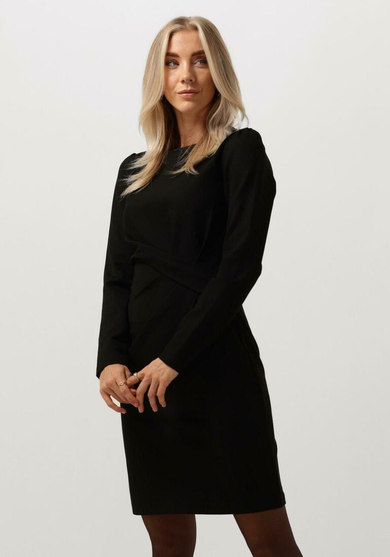 SUMMUM zwarte summum mini jurk dress punto milano 1