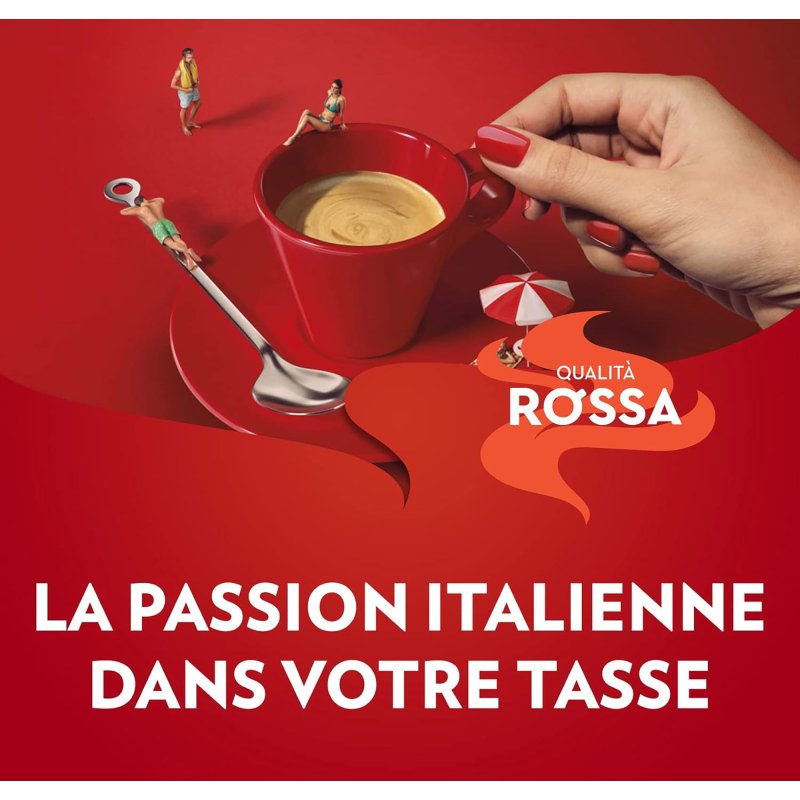 Café en grains Lavazza Qualita Rossa - paquet de 1 kg
