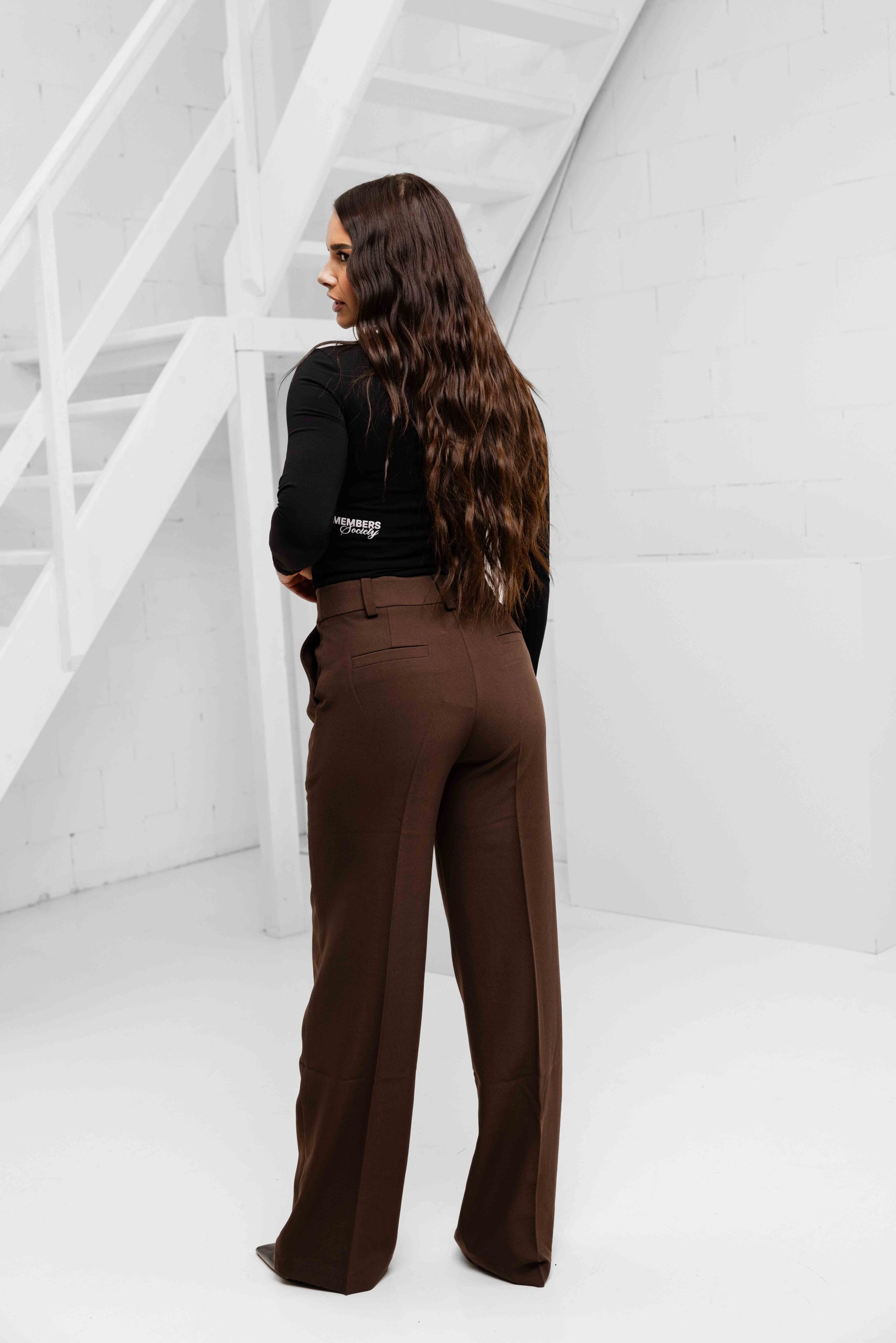 Malelions Members Society Longsleeve Top Dames Zwart
