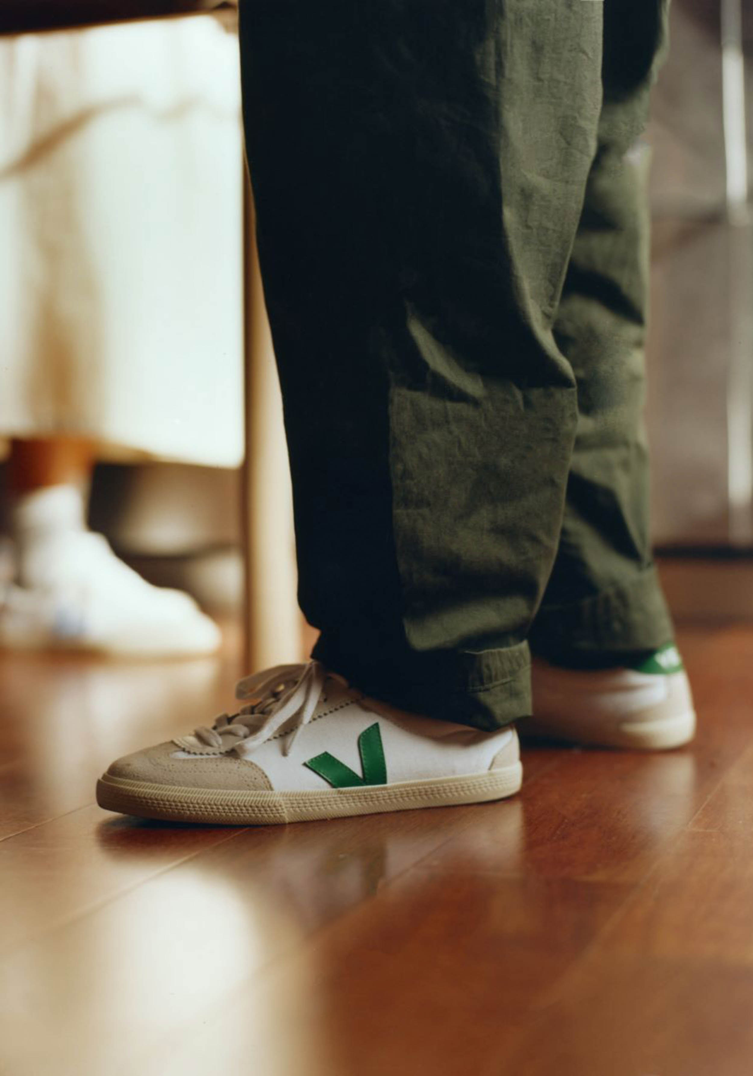 Veja Sneaker Volley Canvas White Emeraude