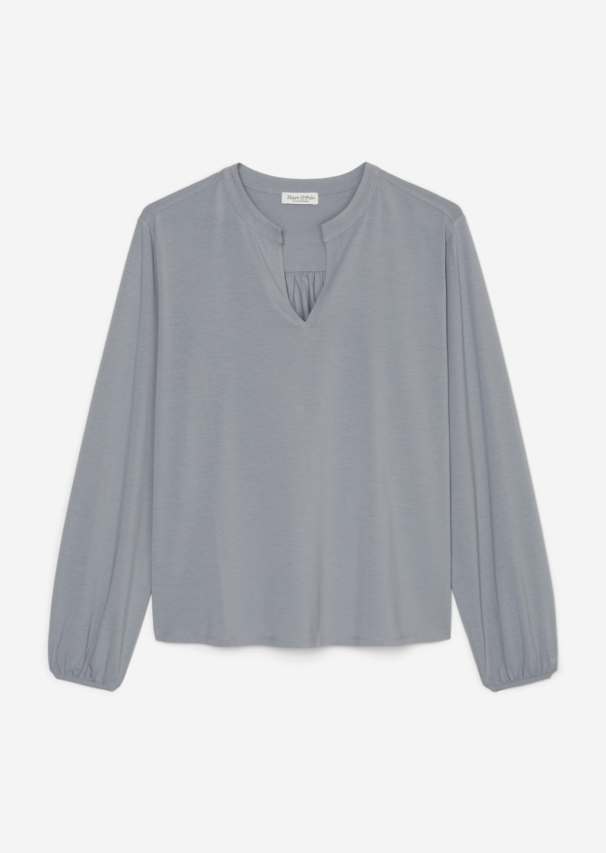 Jerseybluse looseaus Modal-Bio-Baumwolle-Mix