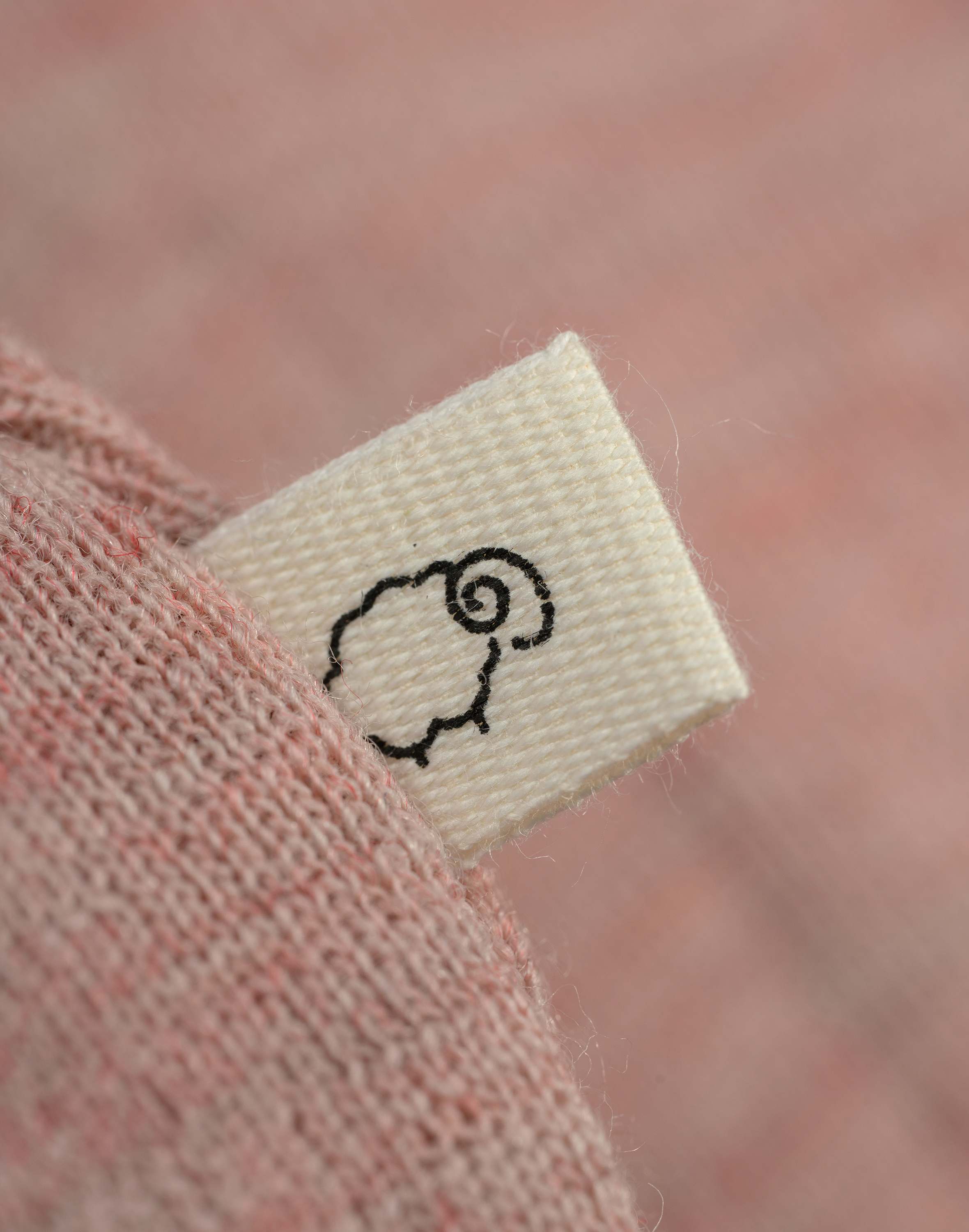 Romper met lange mouw van merinowol voor baby’s