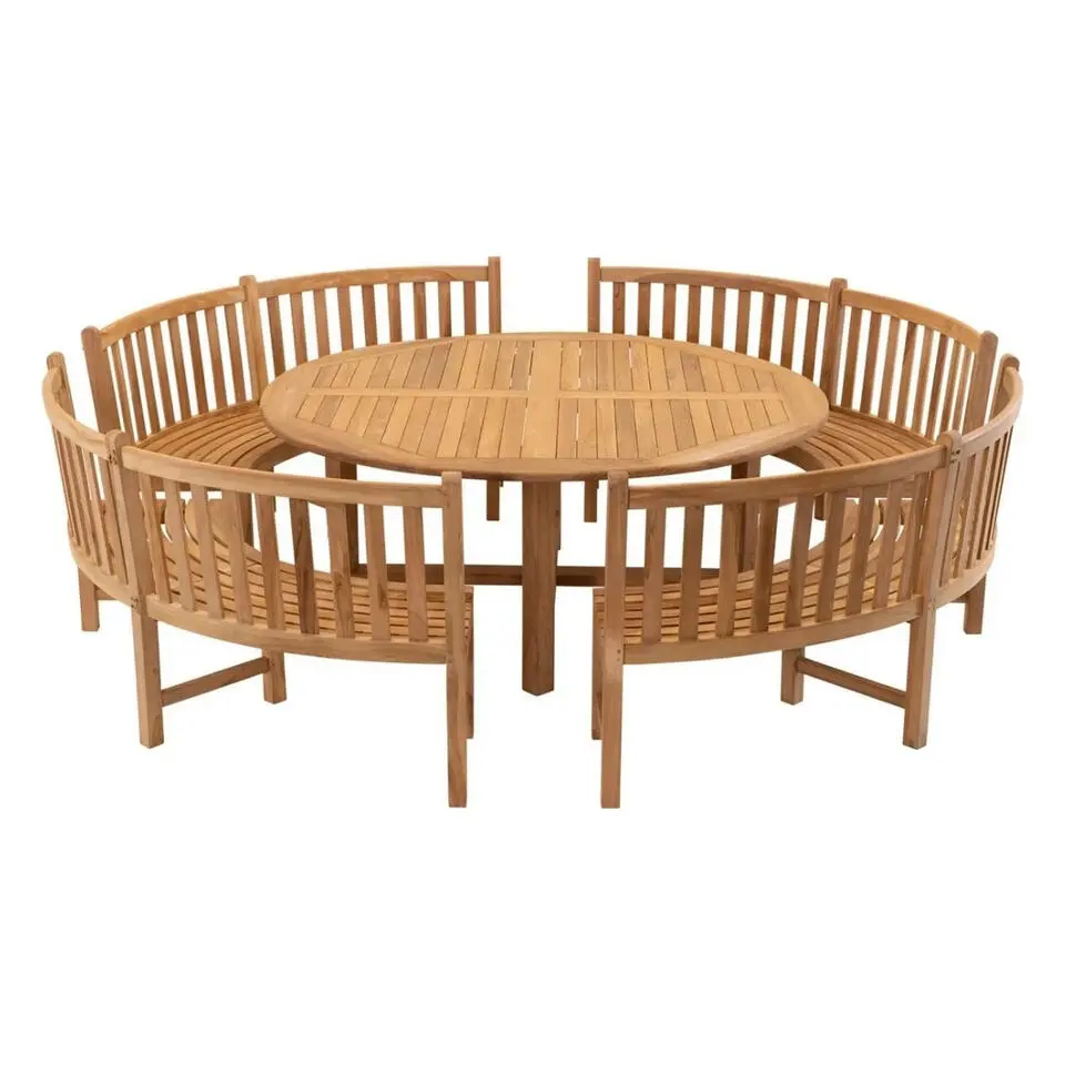 Les - Ronde bank teak 200x53x92cm