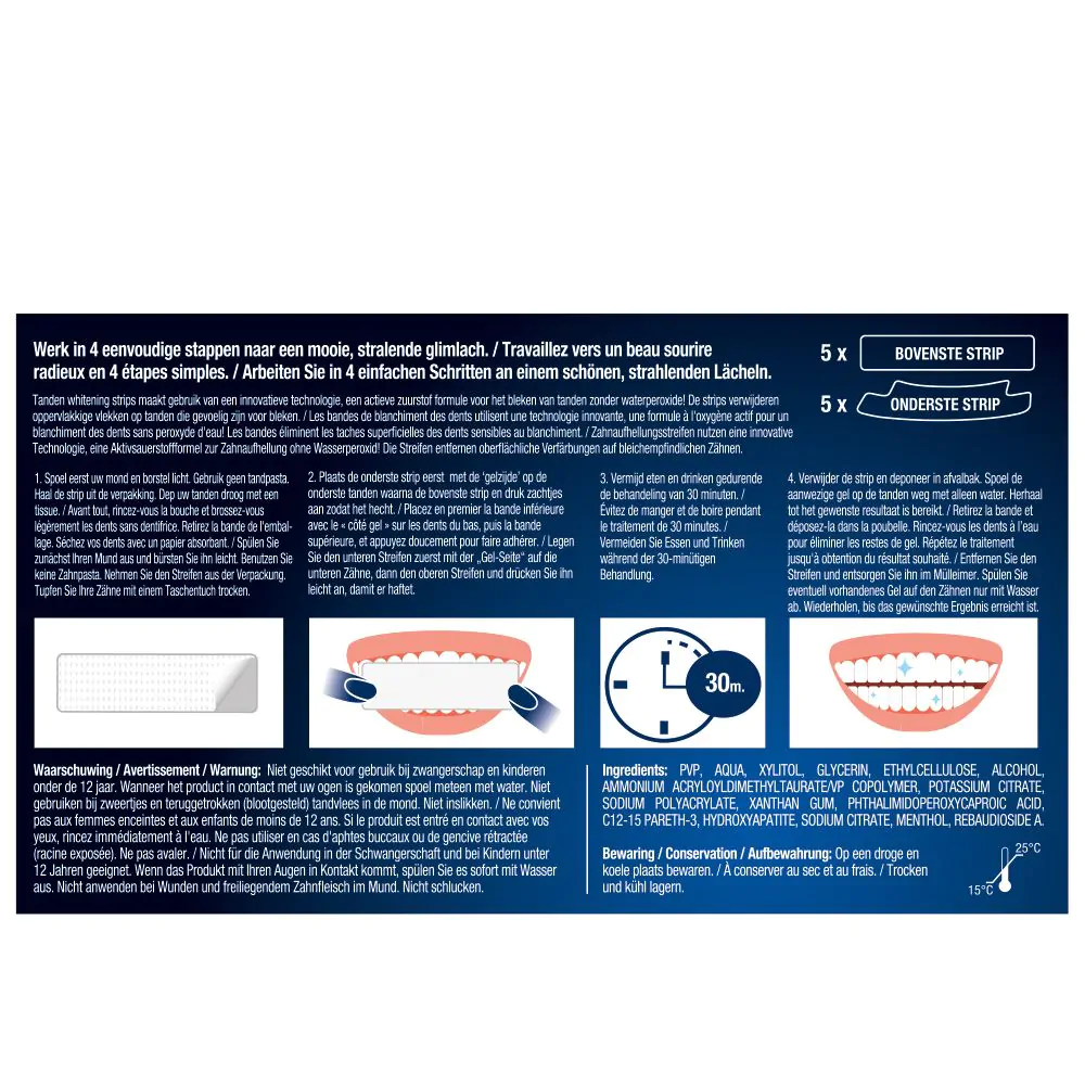 Whitening Tandenstrips 5 set strips