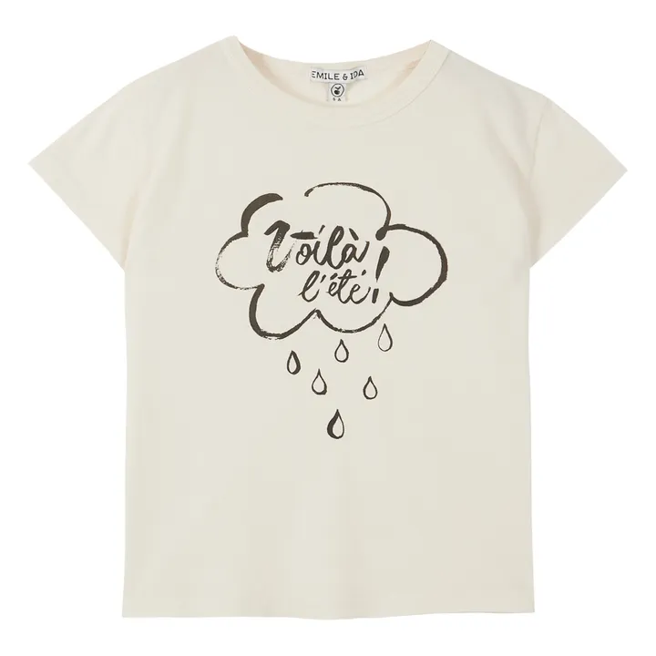 Emile et Ida T-Shirt Nuage | Ecru