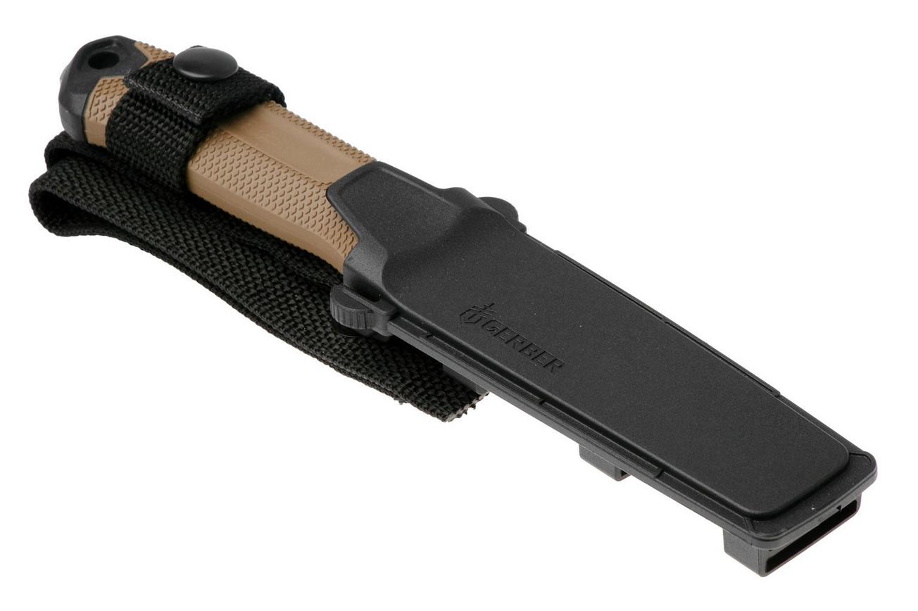Gerber Strongarm Camp CPM MagnaCut 1075371 Coyote Brown, vaststaand mes