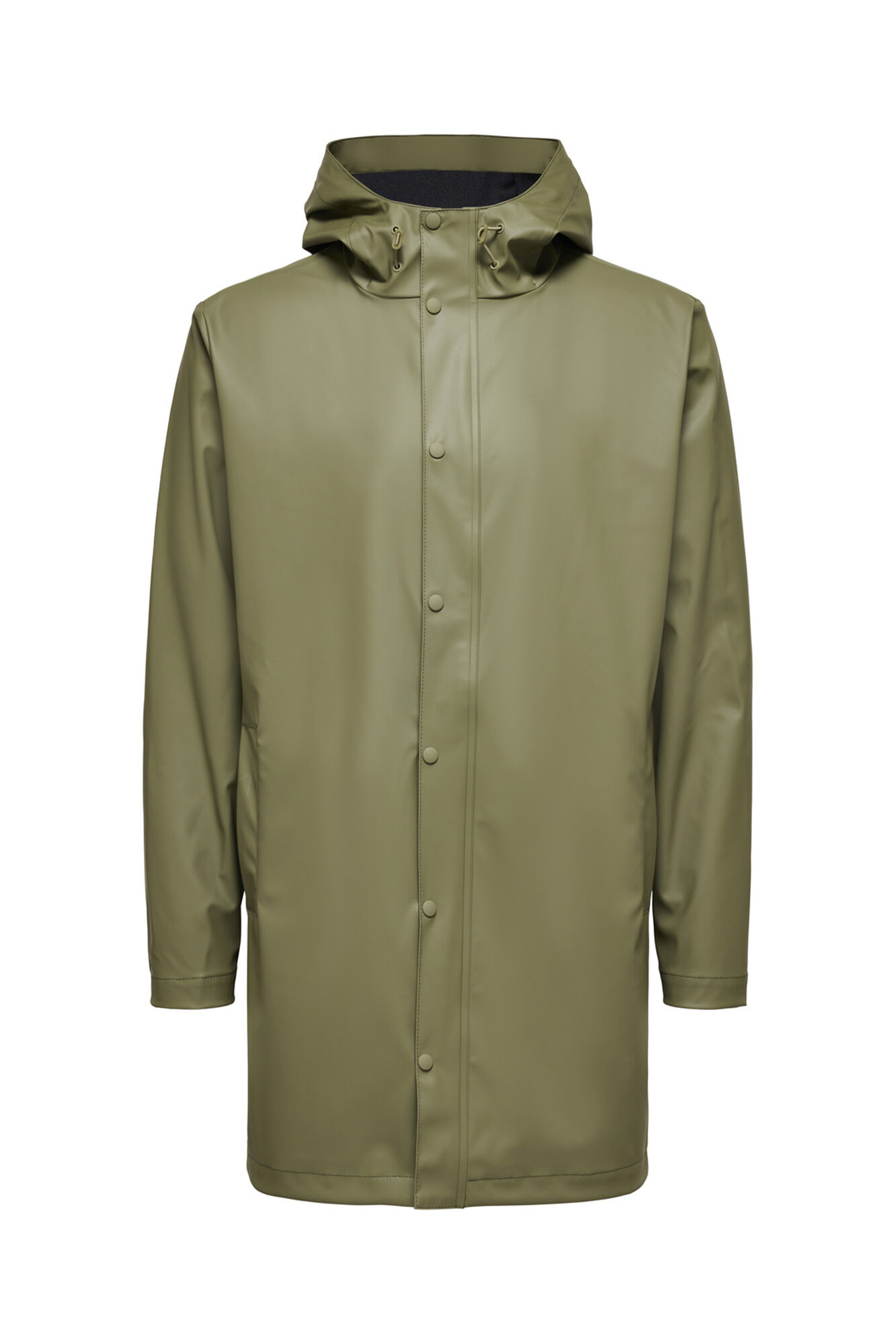 Capa de chuva leve, impermeável e à prova de vento com capuz - Verde