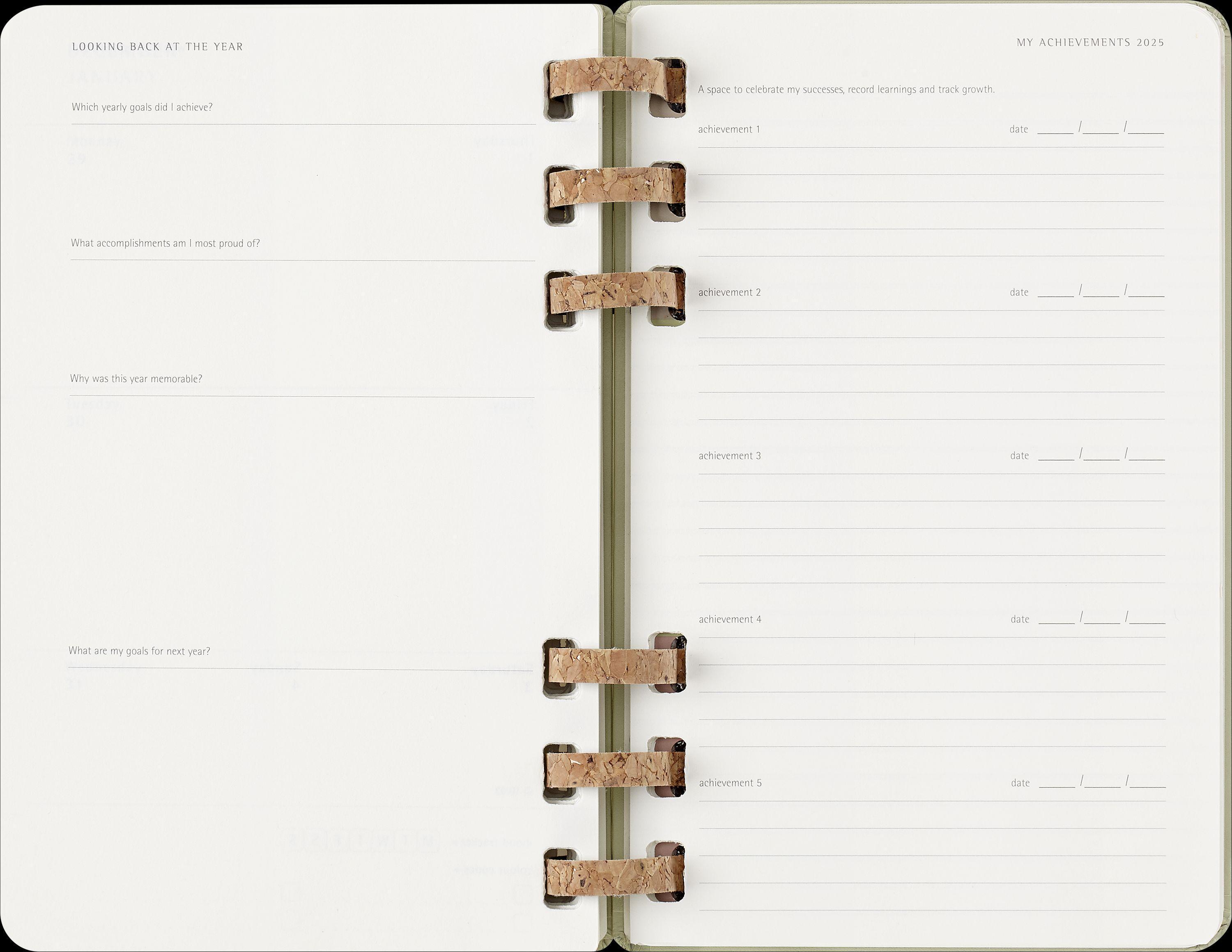 Moleskine 12 Monate Planer mit Spiralbindung, L/A5