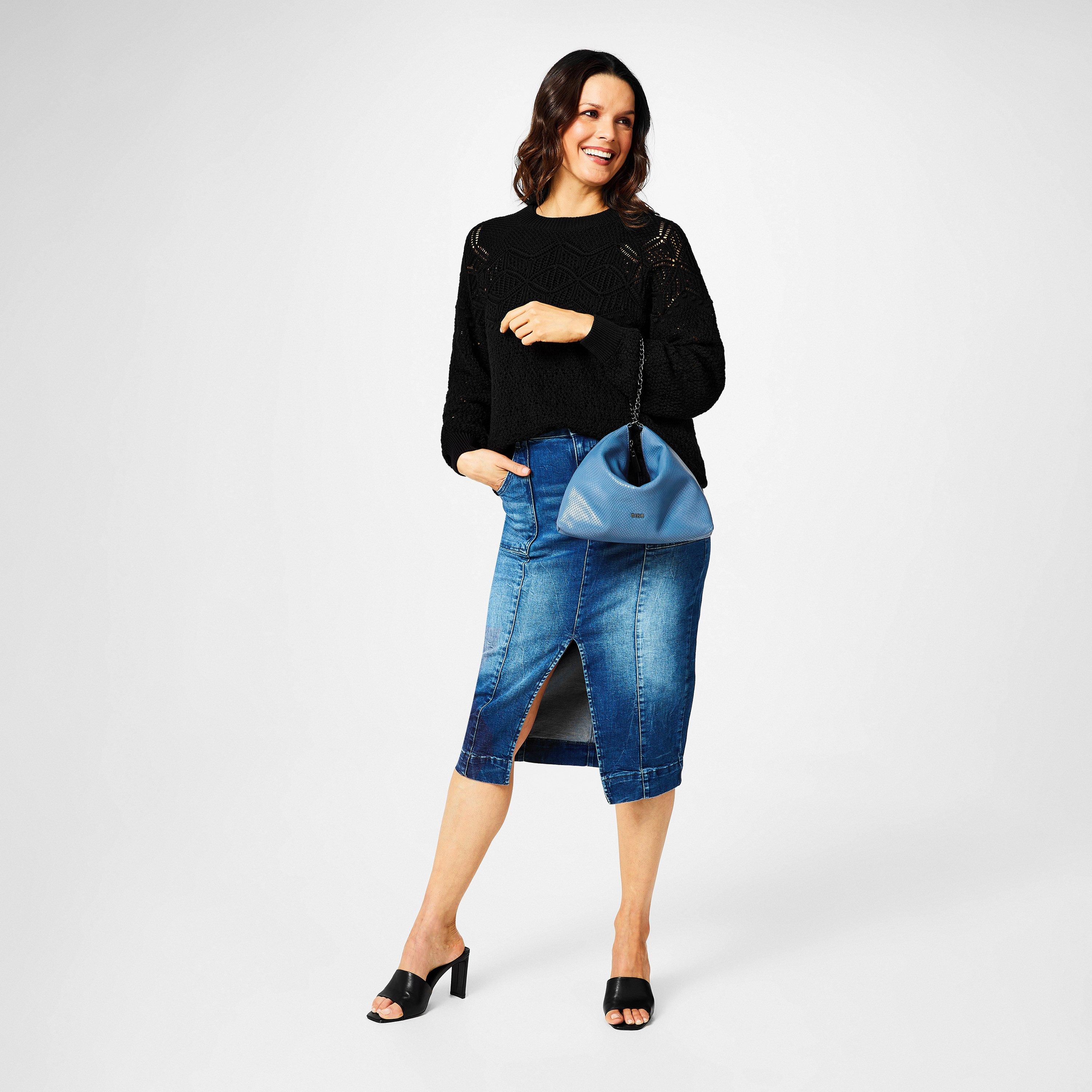 Biba Leather Slouchy Clutch
