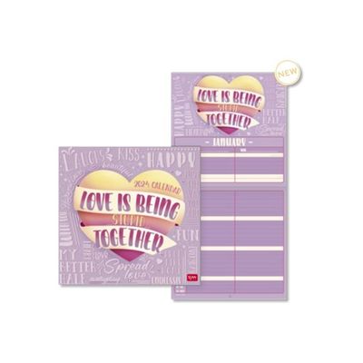 Legami - Calendrier mensuel 2024 - 30 x 29 cm - me and you