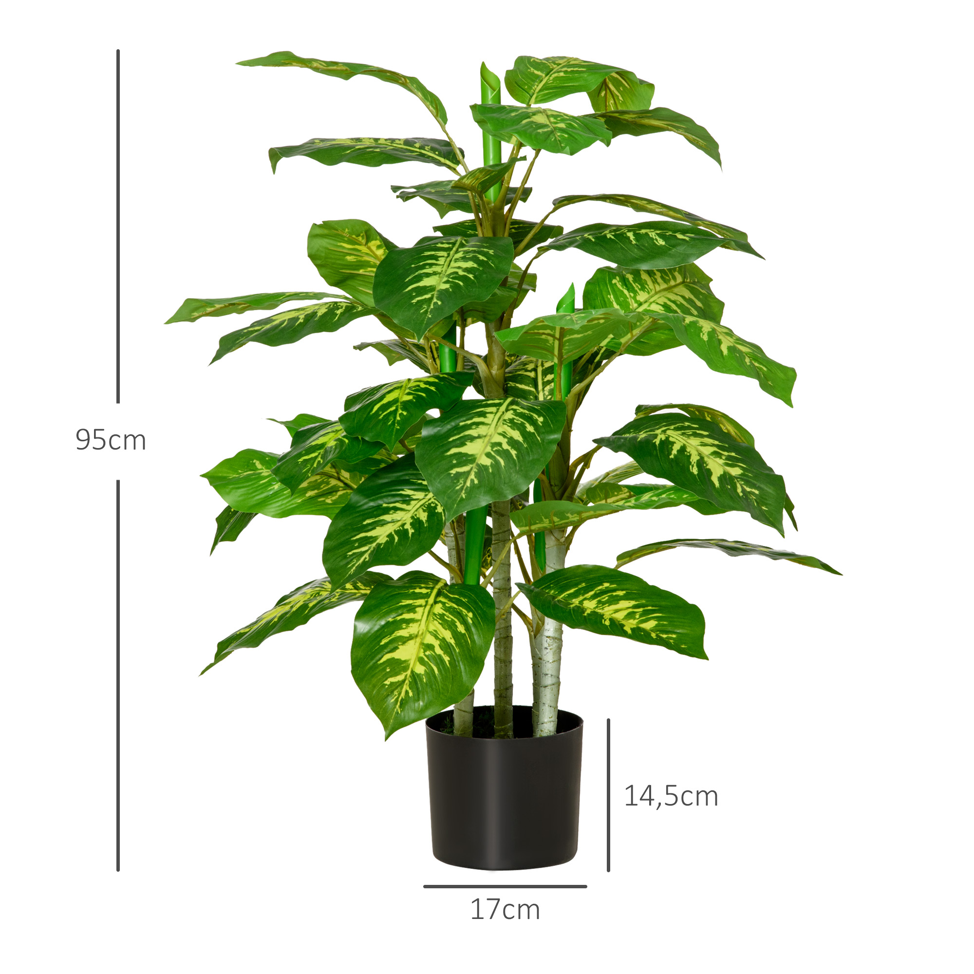 Plantas verdes artificiais HOMCOM
