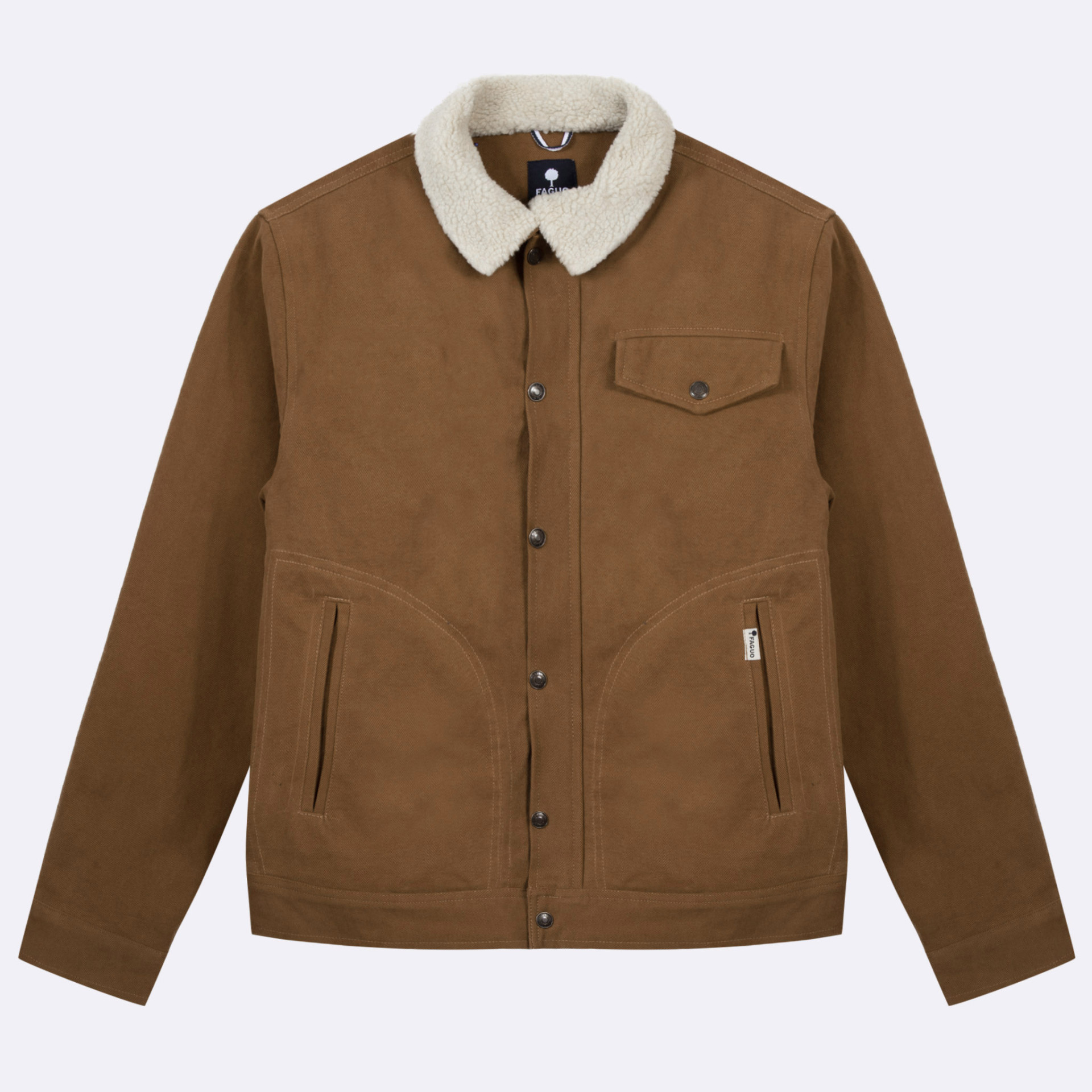 Blouson camel coton recyclé et polyester - modèle Seillon
