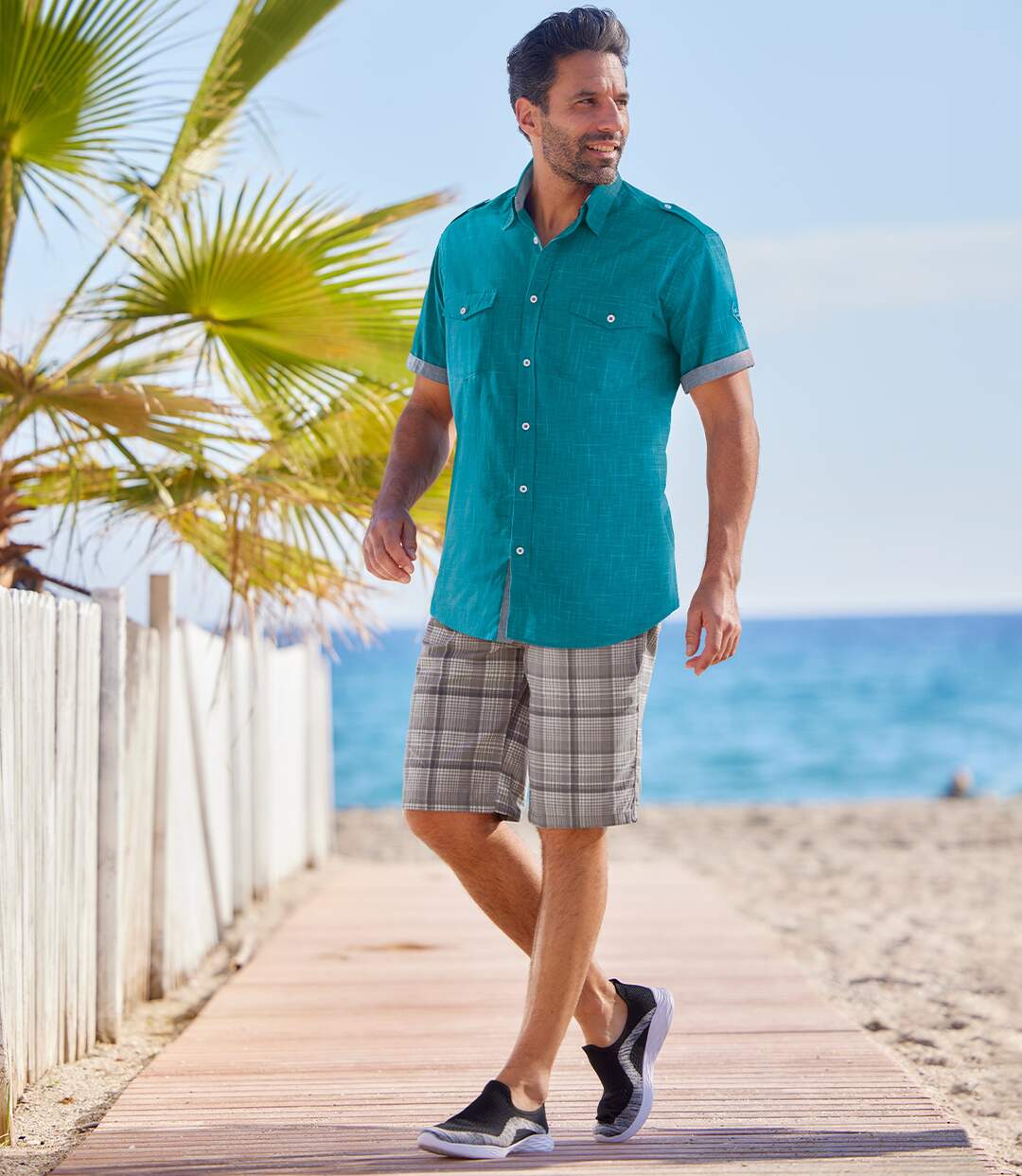 Bermuda à carreaux Casual