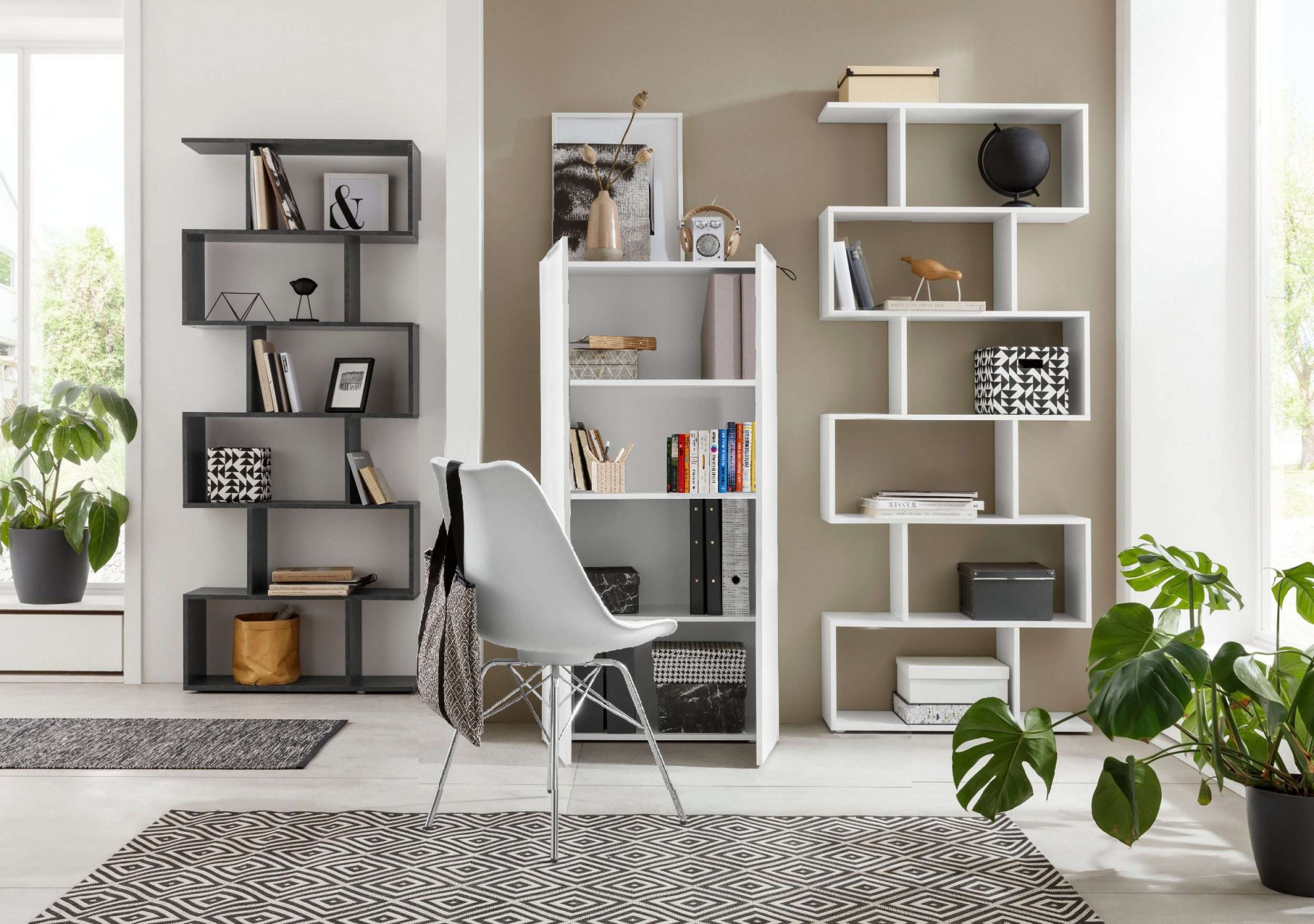 INOSIGN Bücherregal »DALIA« 1 Stk. tlg. Aktenschrank im modernen Design, Breite 70 x Höhe 140 cm, Hochglanz