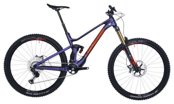 VTT tout suspendu Lapierre Spicy CF 7.9 Shimano Deore XT 12V 29'' Carbone Violet / Or / Orange 2023 - Vélo d'Exposition
