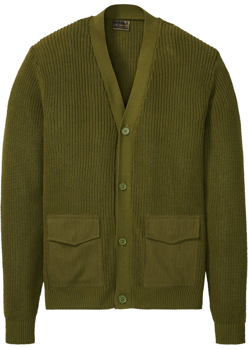 Gilet en maille avec poches tissées