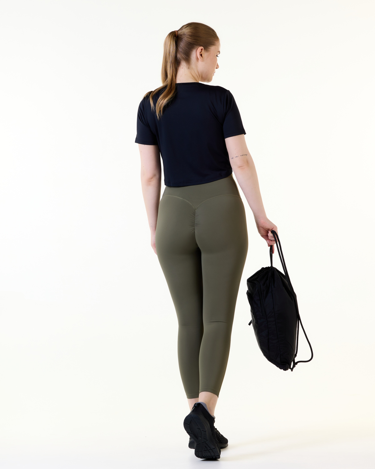 LEVITY Magnify Scrunch Tights 7\8 2.0 Green Olive
